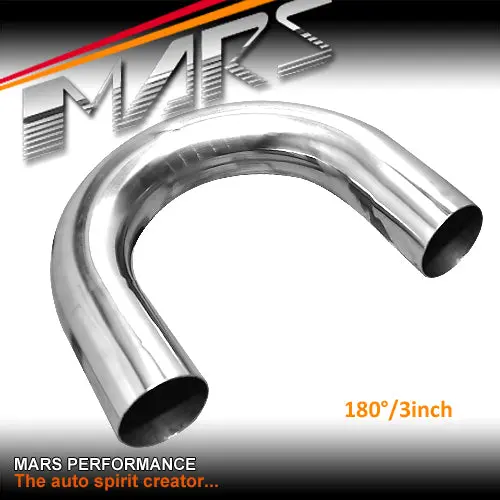 Mars 3 Inch 45 Degrees Mandrel Bend Polished Stainless Steel Pipe For Cat-Back Exhaust & Muffler Parts 1