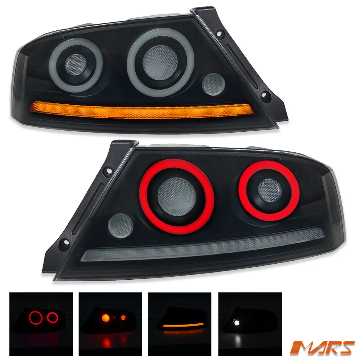 Rgb Full Led Tail Lights For Mitsubishi Lancer Evolution Evo Ix 7 8 9 Sedan 2001-2007 1