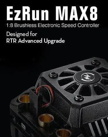 Ezrun Max 8 Esc (Traxxas Plug) + Program Card 1
