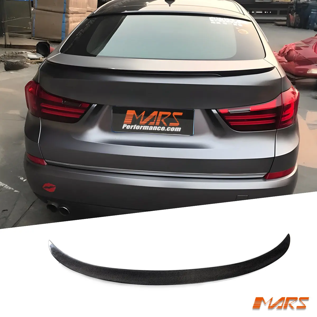 Performance Style Carbon Fibre Rear Trunk Boot Lip Spoiler Wing For Bmw 5 Series Gt F07 Lci 2013-17 1