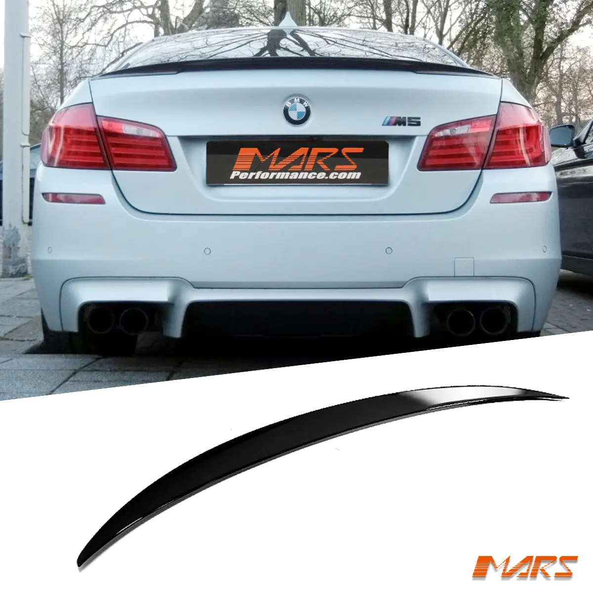 Gloss Black Performance Rear Trunk Boot Lip Spoiler Wing Bodykit For Bmw 5-Series F10 & M5 2010-2016 1