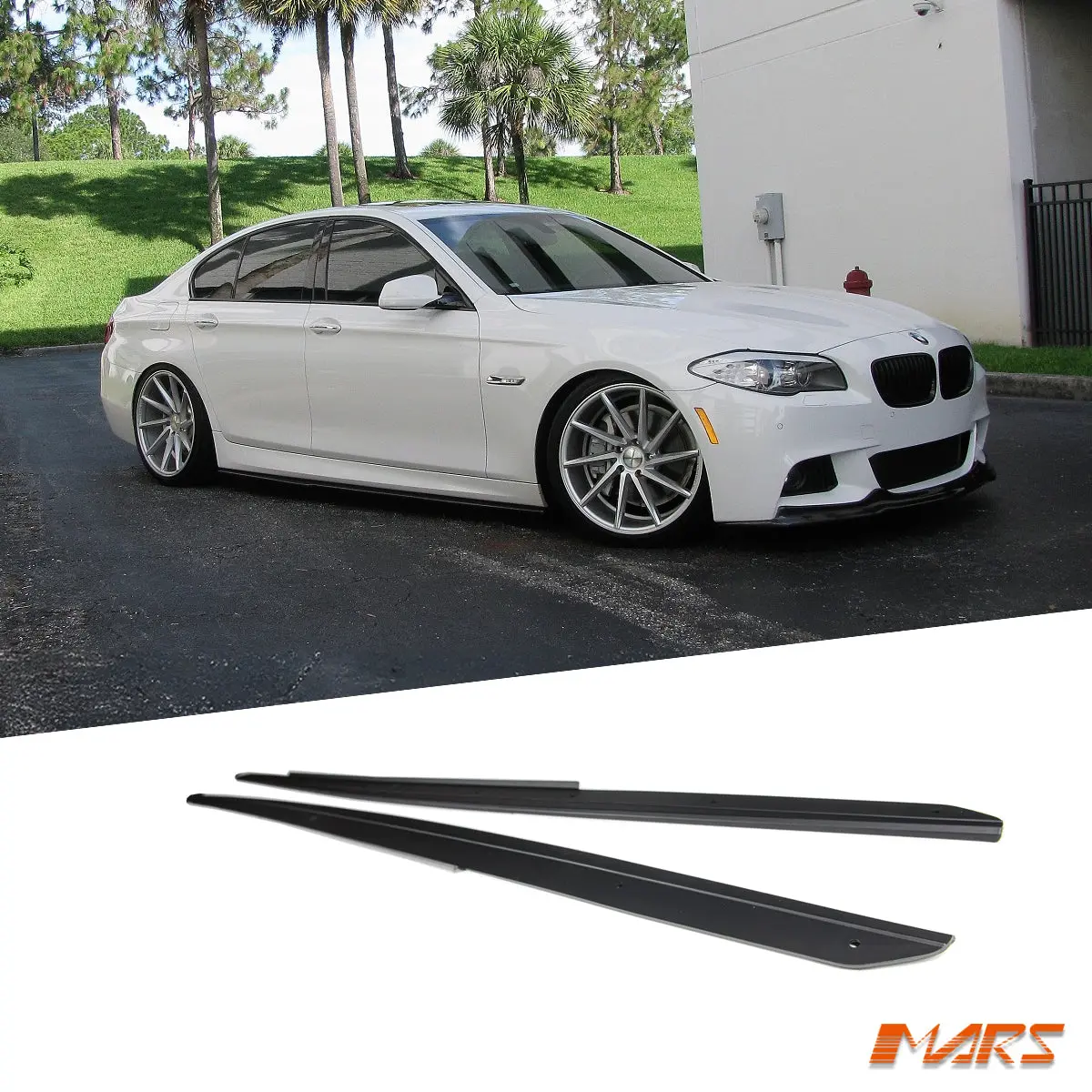 Matt Black Performance Style Side Skirts Lip Spoiler Bodykit For Bmw 5 Series F10 F11 M Sport & M5 2010-2016 1