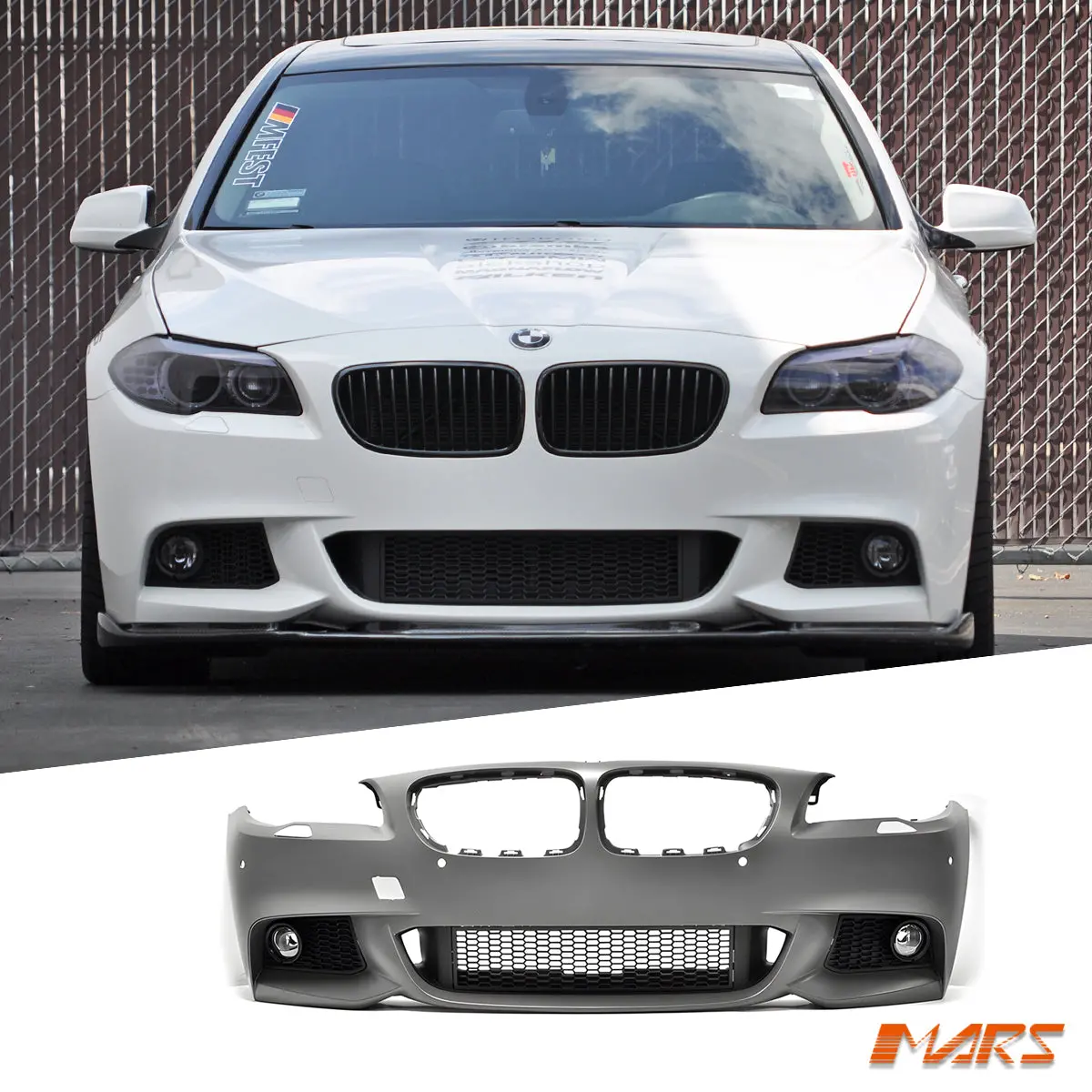 M Tech Sport Style Front Bumper Bar Bodykit For Bmw 5-Series Pre Lci 2010-2013 F10 Sedan & F11 Wagon 1