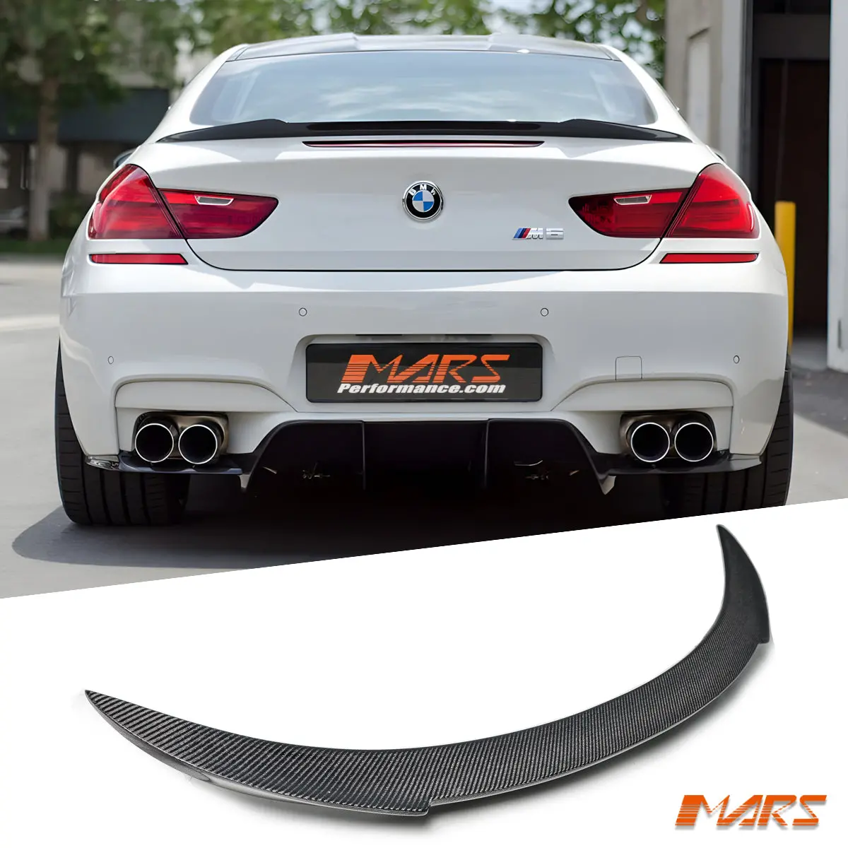 Vorsteiner Style Carbon Fibre Rear Trunk Lip Spoiler For Bmw 6-Series F12 Coupe & F13 Convertible & M6 1
