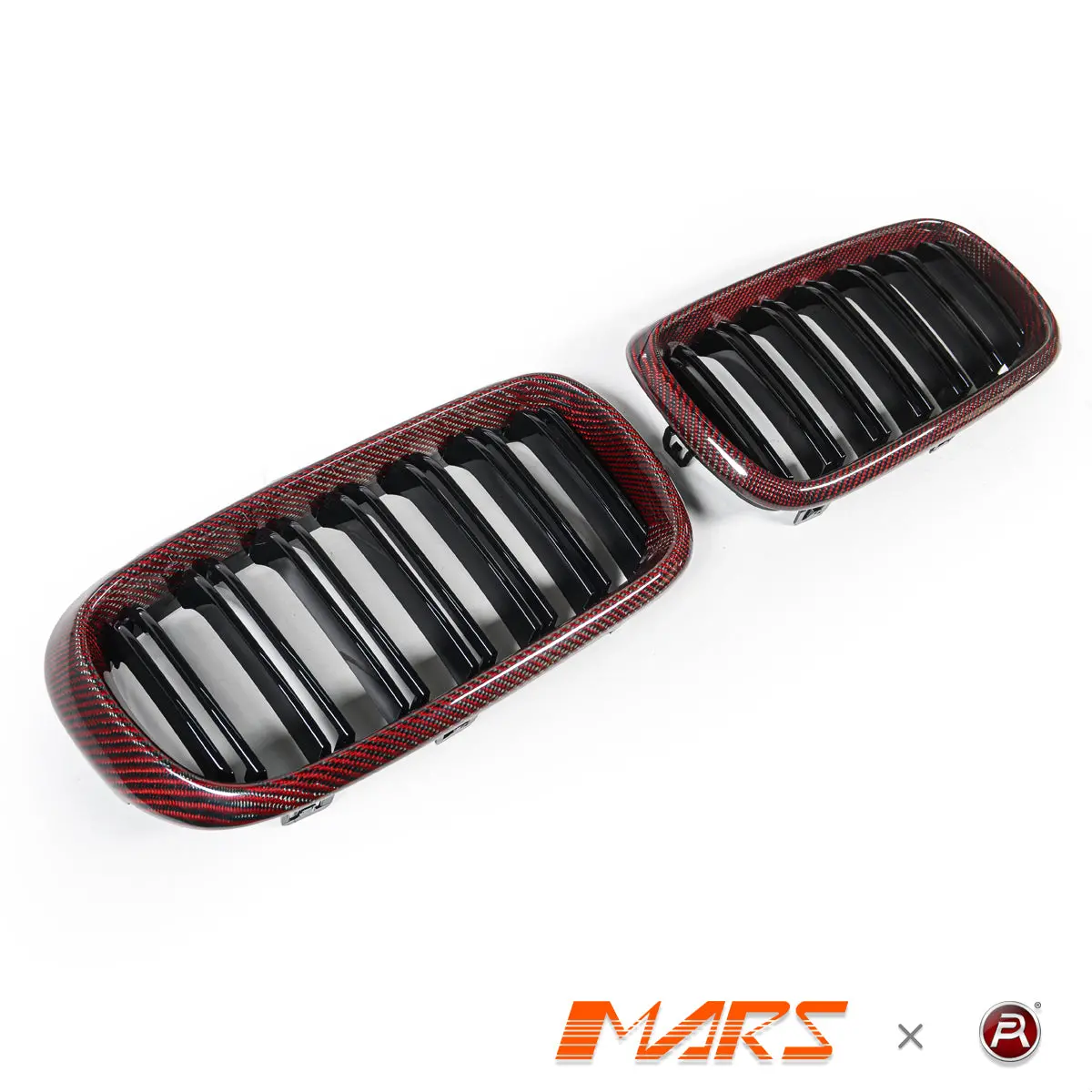 Carbon Fibre Front Bumper Bar Kidney Grille Grill Bodykit For Bmw X5 F15 X5m F85 & X6 F16 X6m F86 2