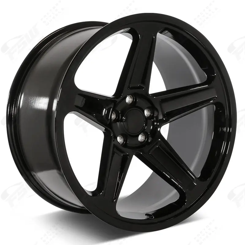 Chrysler Wheels F151 20X9.5/20X10.5 5X115 Gloss Black Fit 300 300C Demon Style 1