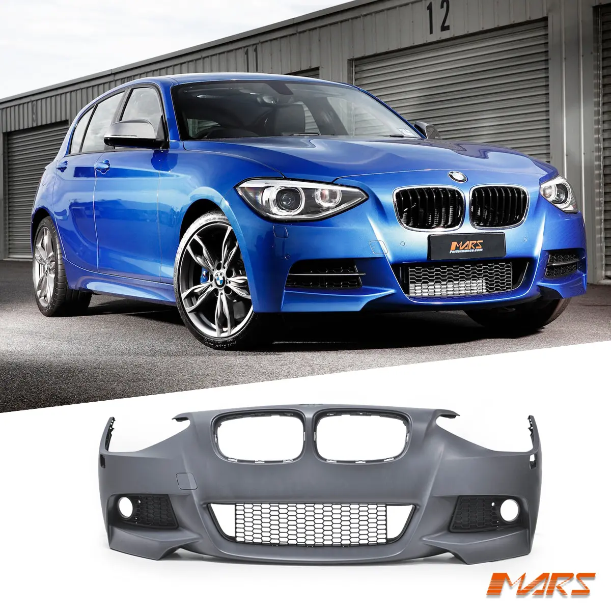 Front Bumper Bar Bodykit For Bmw 1-Series F20 Pre Lci Hatch 2011-2015 & M Sport 1