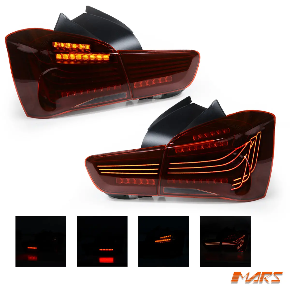 Full Led Csl Laser Style Tail Lights With Sequential Indicators For Bmw 1 Series F20 Lci 2015-2019 1