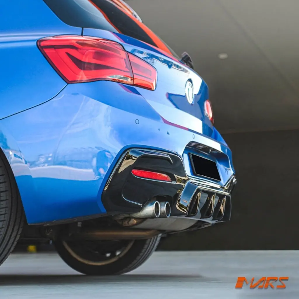Gloss Black Performance Style Rear Bumper Bar Diffuser Bodykit For Bmw 1-Series F20 Lci 2015-2019 M Sport 118I 118D 120I 125I 1