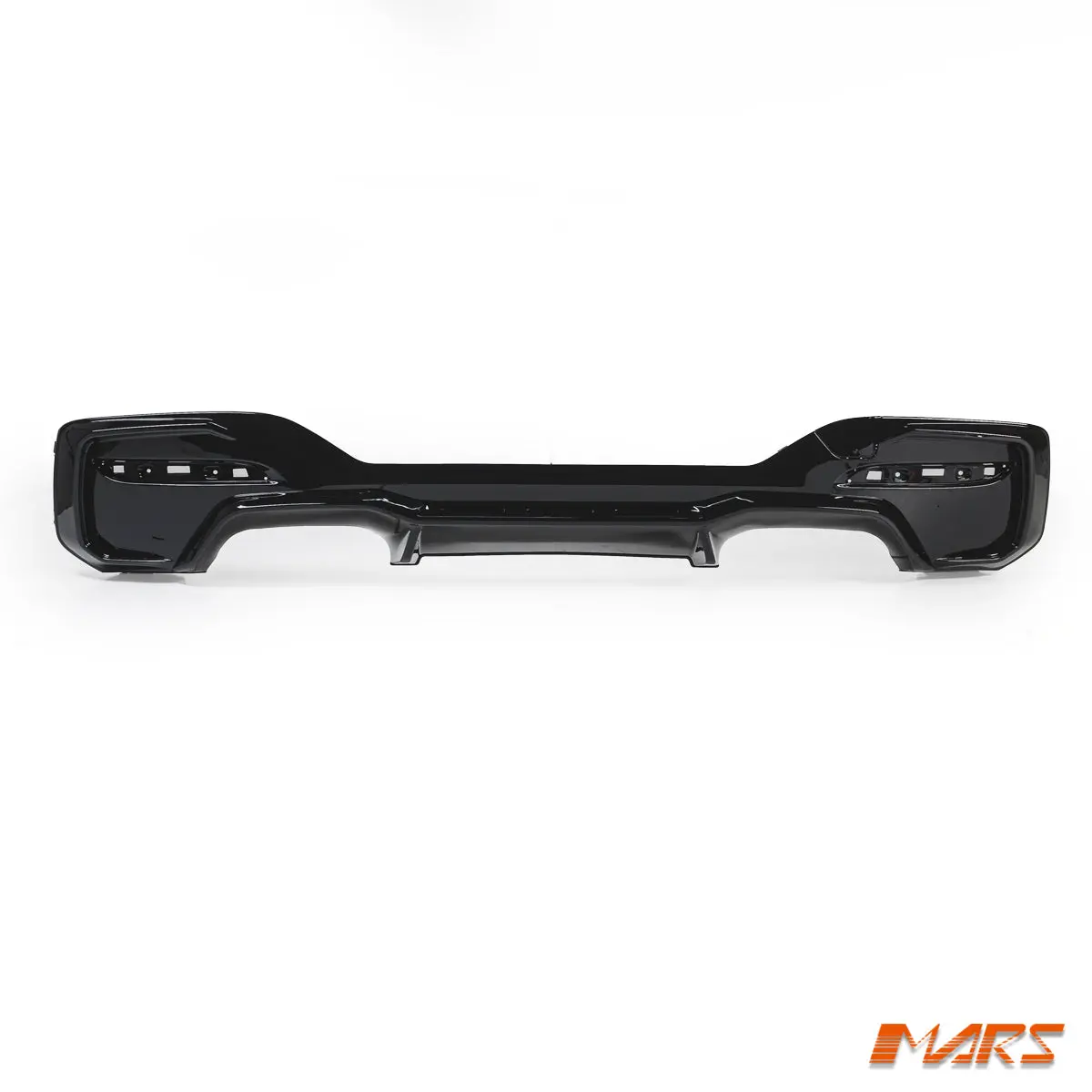 Gloss Black M2c Style Rear Bumper Bar Twin Outlet Diffuser Bodykit For Bmw 1-Series F20 Lci 2015-2019 M Sport 2