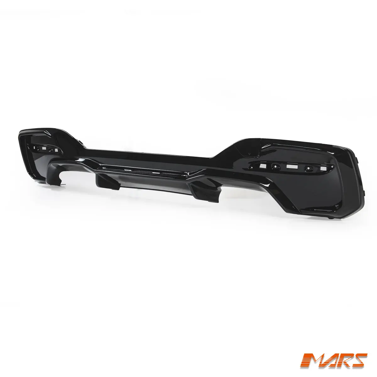 Gloss Black M2c Style Rear Bumper Bar Twin Outlet Diffuser Bodykit For Bmw 1-Series F20 Lci 2015-2019 M Sport 1