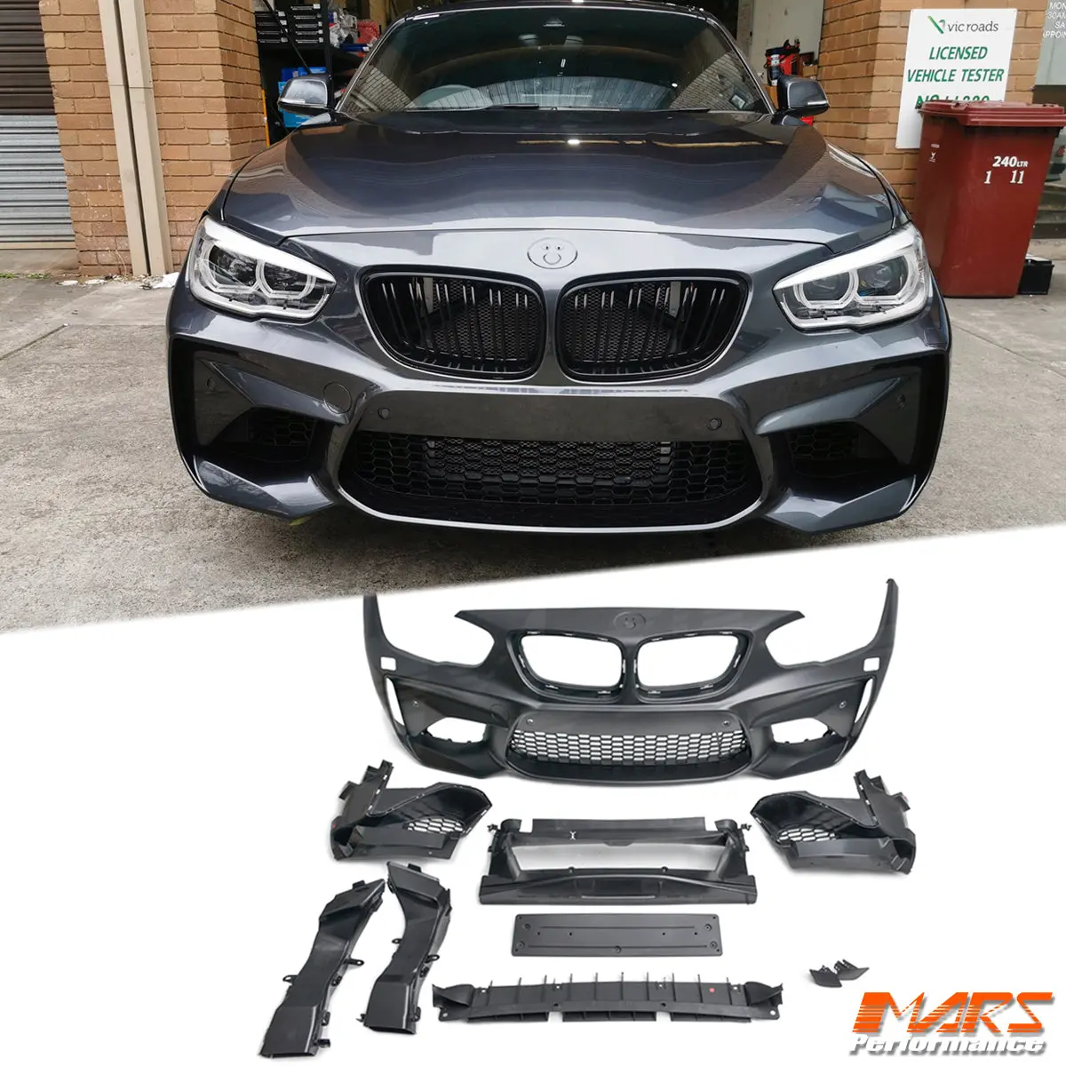M2 Style Front Bumper Bar Bodykit For Bmw 1 Series F20 Lci Hatch 2015-2019 1