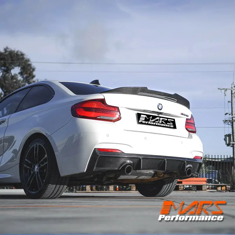 Psm Style Carbon Fibre Rear Trunk Lip Spoiler Wing Bodykit For Bmw 2-Series F22 Coupe & F87 M2 M2c 2014-2021 1
