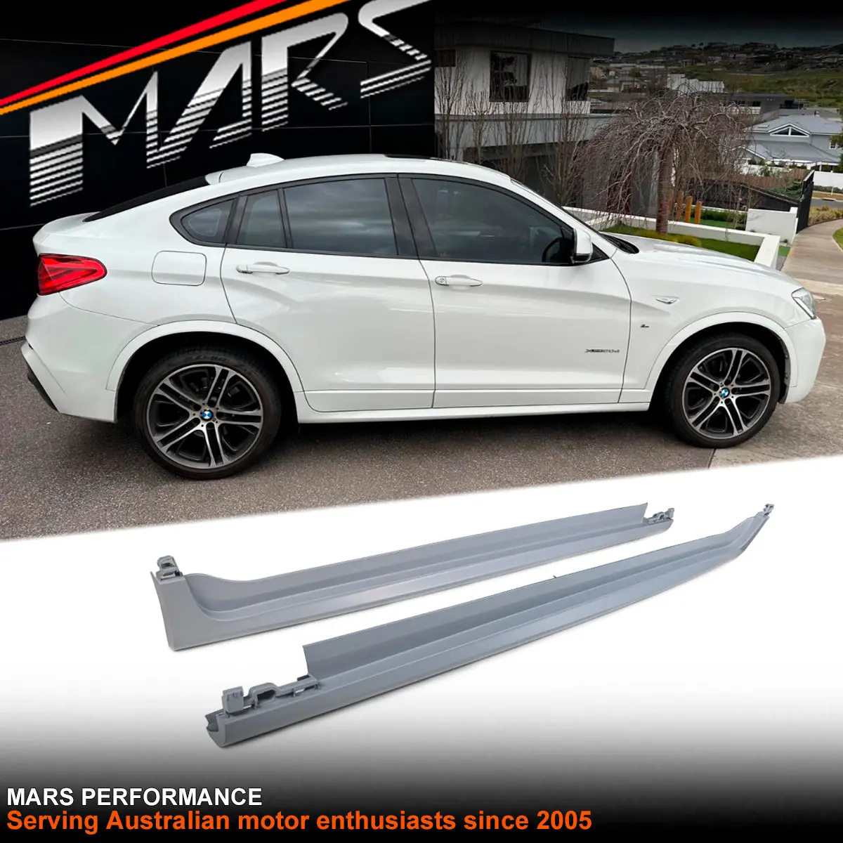 M Tech / M Sport Style Lower Side Skirts Bodykits For Bmw X3 F25 & X4 F26 2010-2018 1