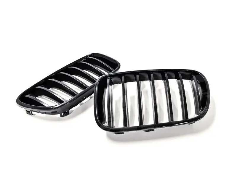 Gloss Black M Style Front Bumper Bar Kidney Grille Grill Bodykit For Bmw X3 F25 2010-2014 Pre Lci 1