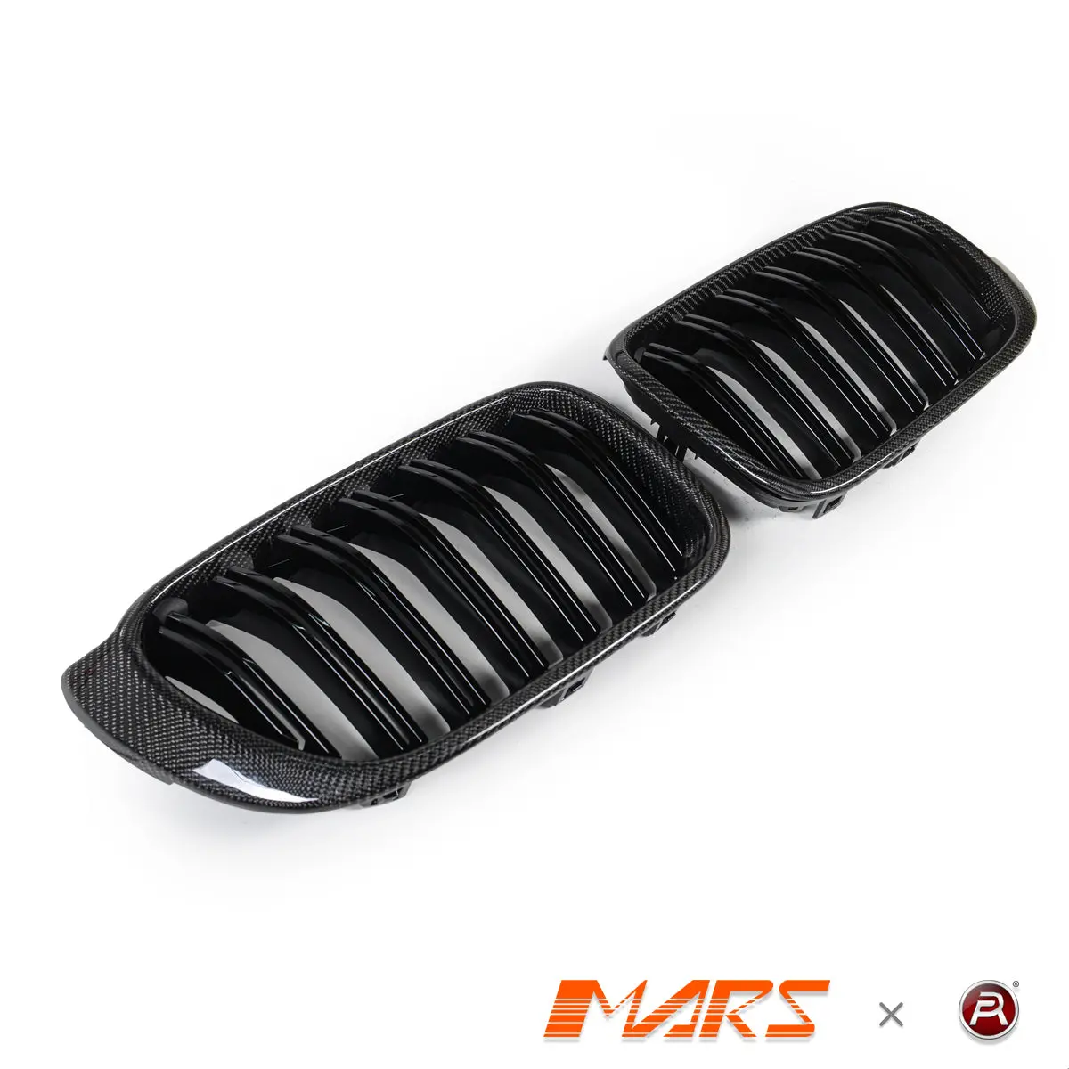 Carbon Fibre X4m Style Front Bumper Kidney Grille Grill Bodykit For Bmw X4 F26 & X3 F25 Lci Facelift 2014-2018 2