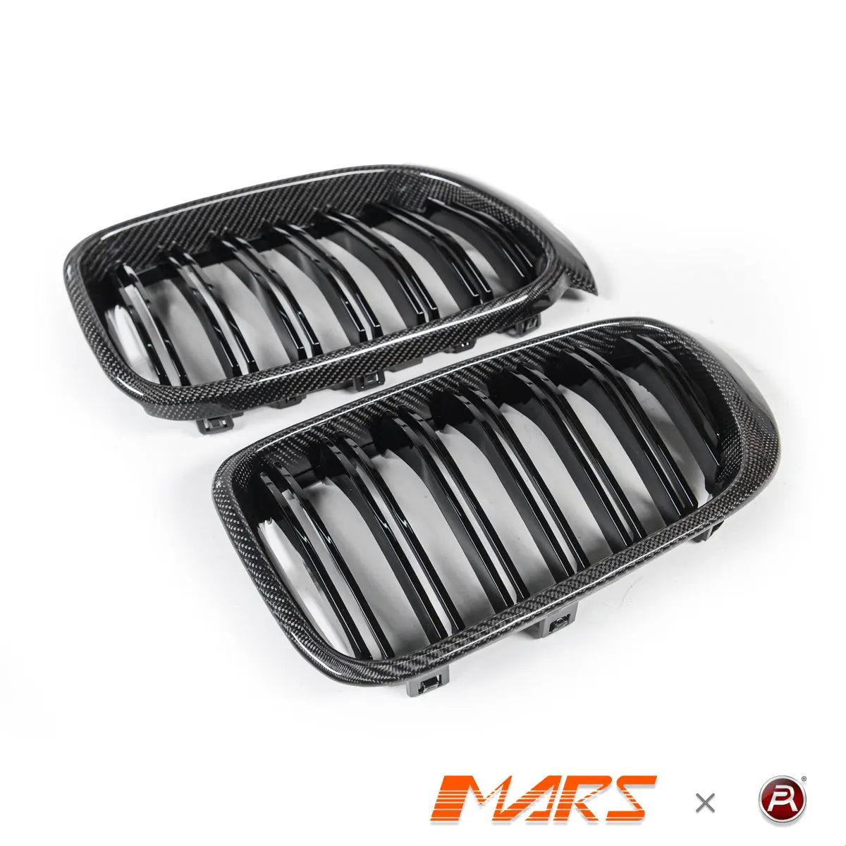 Carbon Fibre X4m Style Front Bumper Kidney Grille Grill Bodykit For Bmw X4 F26 & X3 F25 Lci Facelift 2014-2018 1