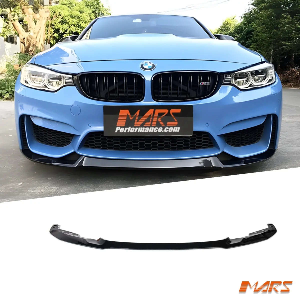 Gloss Black Bmw Cs Style Front Lip For Mars M3 F30 F31 Aftermarket Bumper Bar Bodykit 1