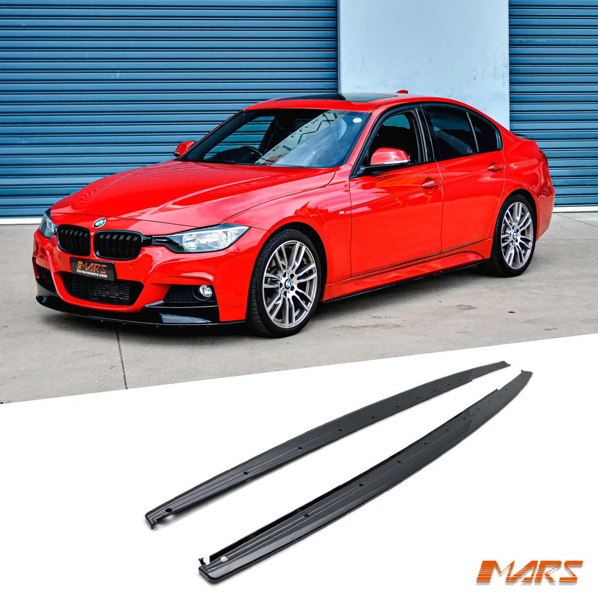 Gloss Black Lower Lip Spoiler Bodykit For Bmw 3-Series F30 Sedan & F31 Wagon M Tech Sport Side Skirts 2012-2018 1