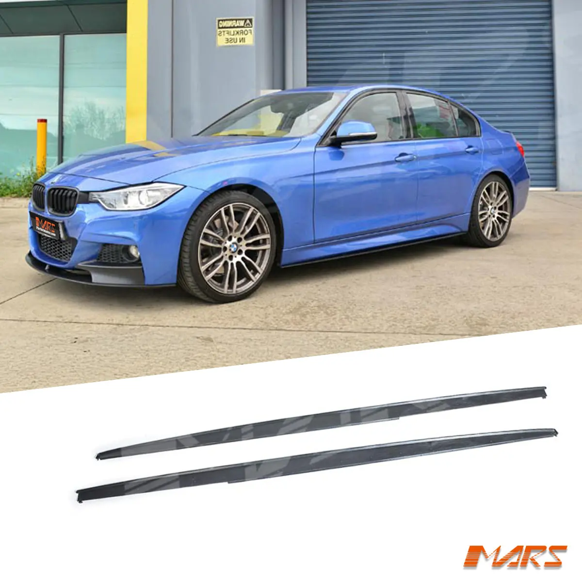 Matt Black Lower Lip Spoiler Bodykit For Bmw 3-Series F30 Sedan & F31 Wagon M Tech Sport Side Skirts 2012-2018 1