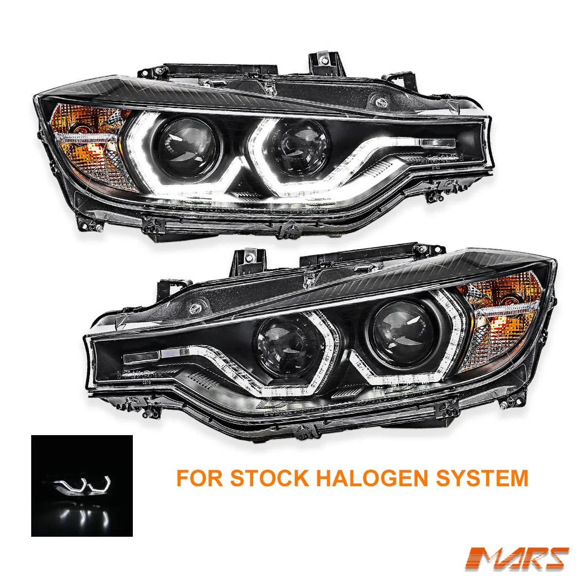 (Replace Stock Halogen Model) M3 Style Real Led Drl Projector Head Lights For Bmw 3 Series F30 F31 2012-2015 1