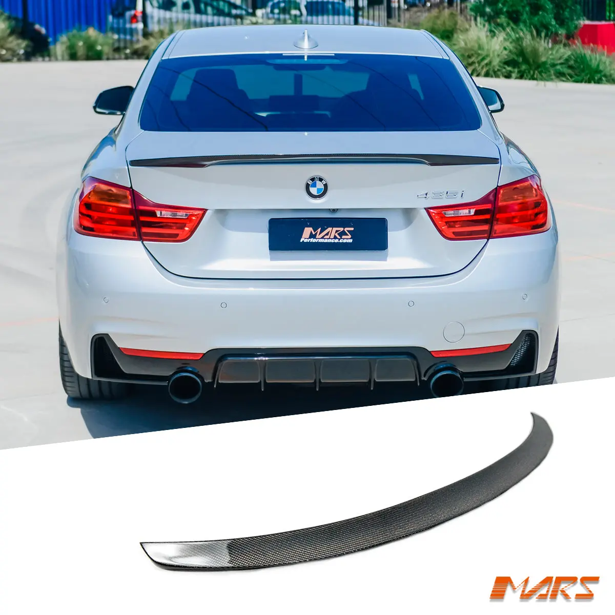 Carbon Fibre M Performance Style Rear Trunk Lip Spoiler Bodykit For Bmw 4-Series F32 Coupe 2013-2020 1