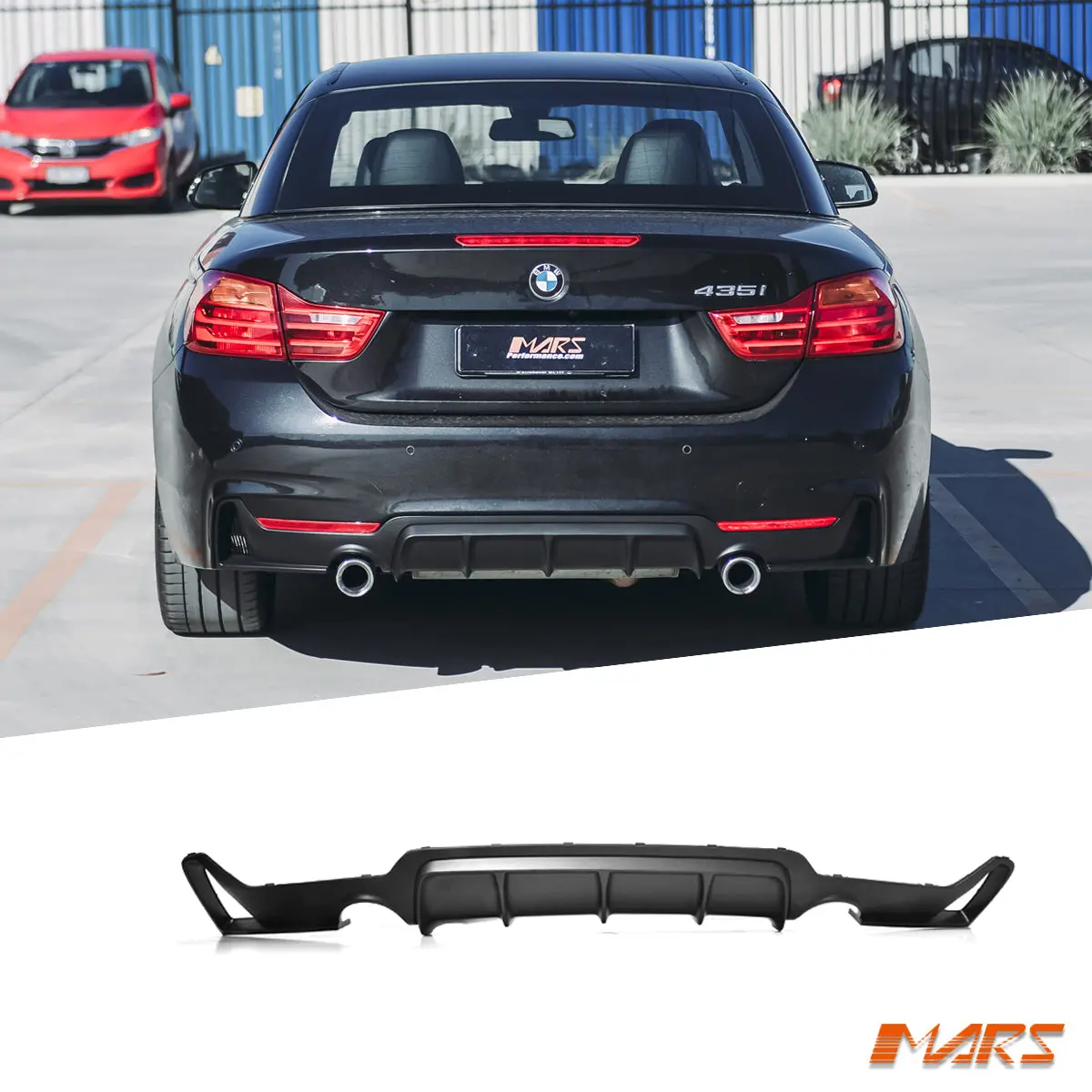Matt Black M Performance Style Rear Bumper Bar Diffuser Bodykit For Bmw 4 Series F32 F33 F36 435I 440I 2013-2020 1