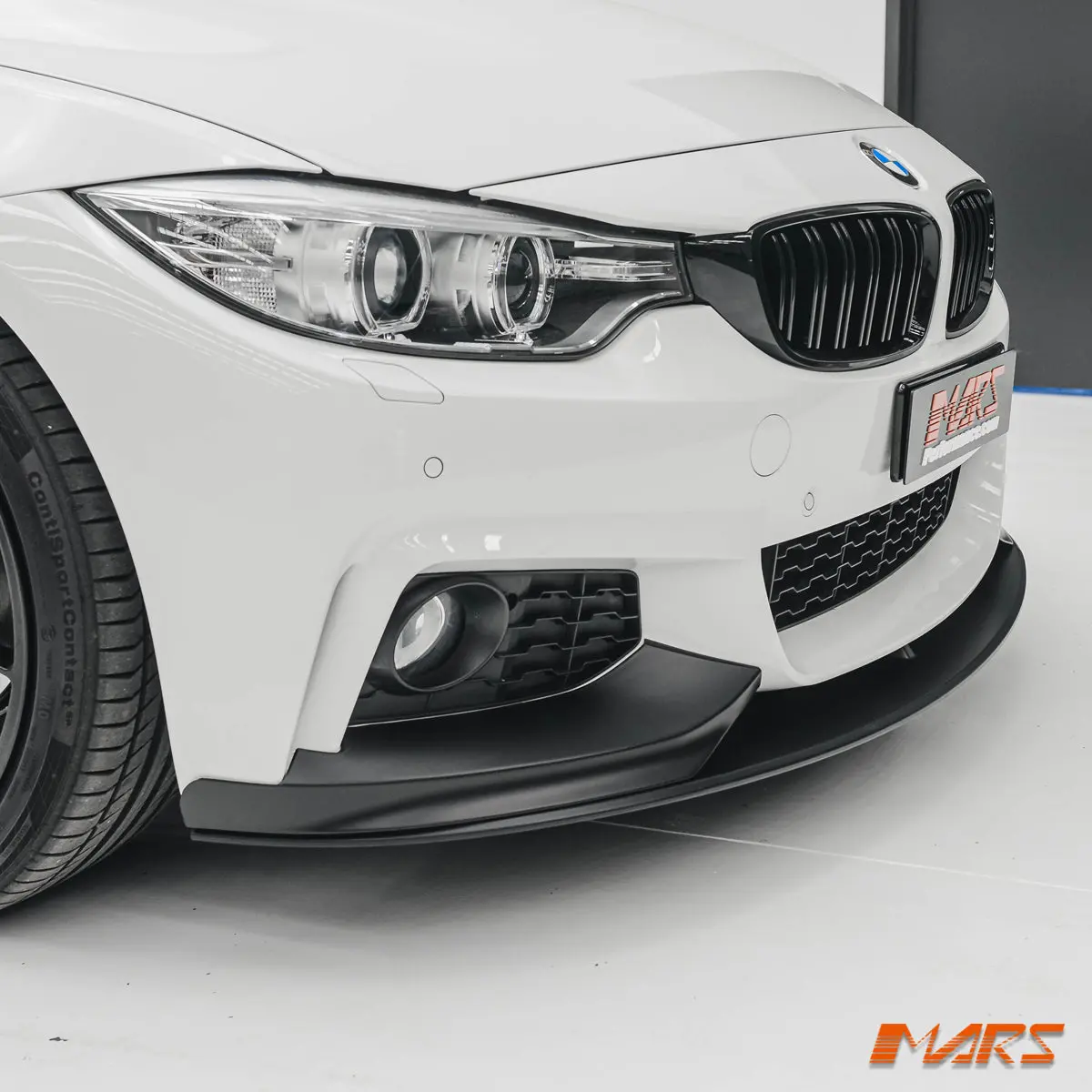 Matt Black M Performance Style Front Bar Lip Spoiler Bodykit For Bmw 4 Series F32 F33 F36 M Sport Bumper 2013-2020 1