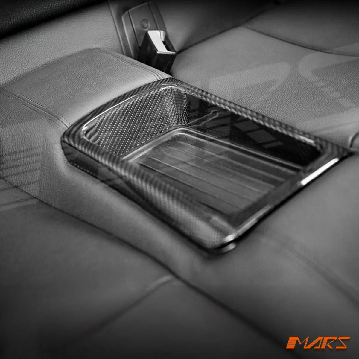 Flokraft Carbon Fibre Rear Center Console Storage Cover For Bmw 4-Series F32 F33 & M4 F82 F83 1