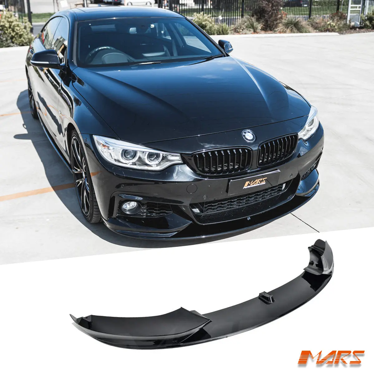 Gloss Black M Performance Style Front Bar Lip Spoiler Bodykit For Bmw 4 Series F32 F33 F36 M Sport Bumper 2013-2020 1