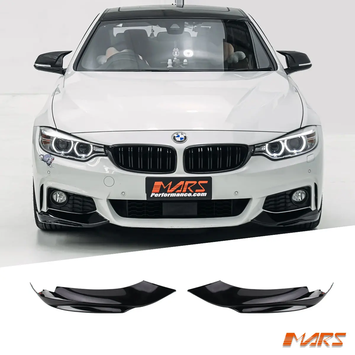 Gloss Black Performance Front Bar Spoiler Splitters Bodykit For Bmw 4 Series F32 F33 F36 M Sport Bumper 1