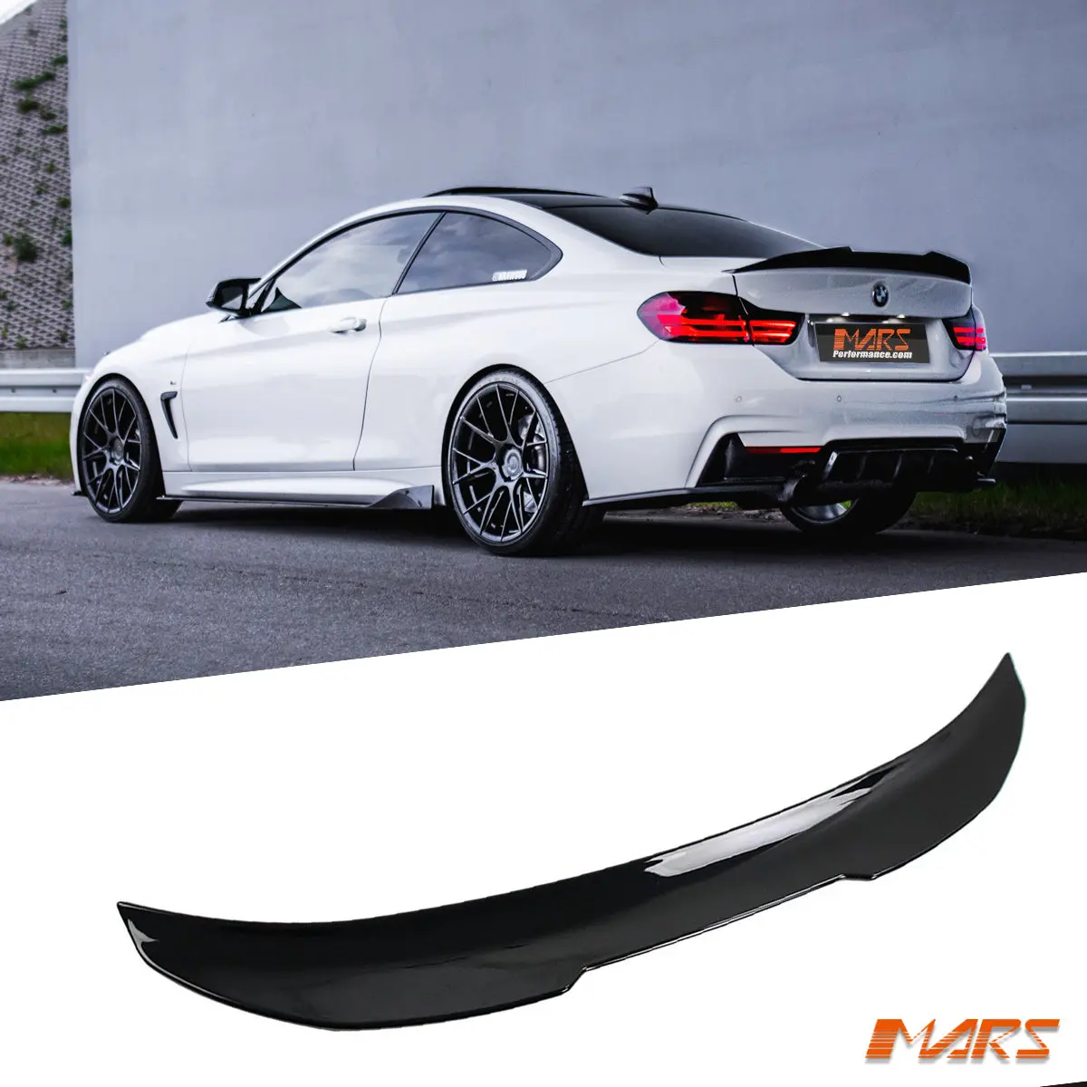 Gloss Black Psm Style Rear Trunk Lip Spoiler Bodykit For Bmw 4-Series F32 Coupe 2013-2020 1