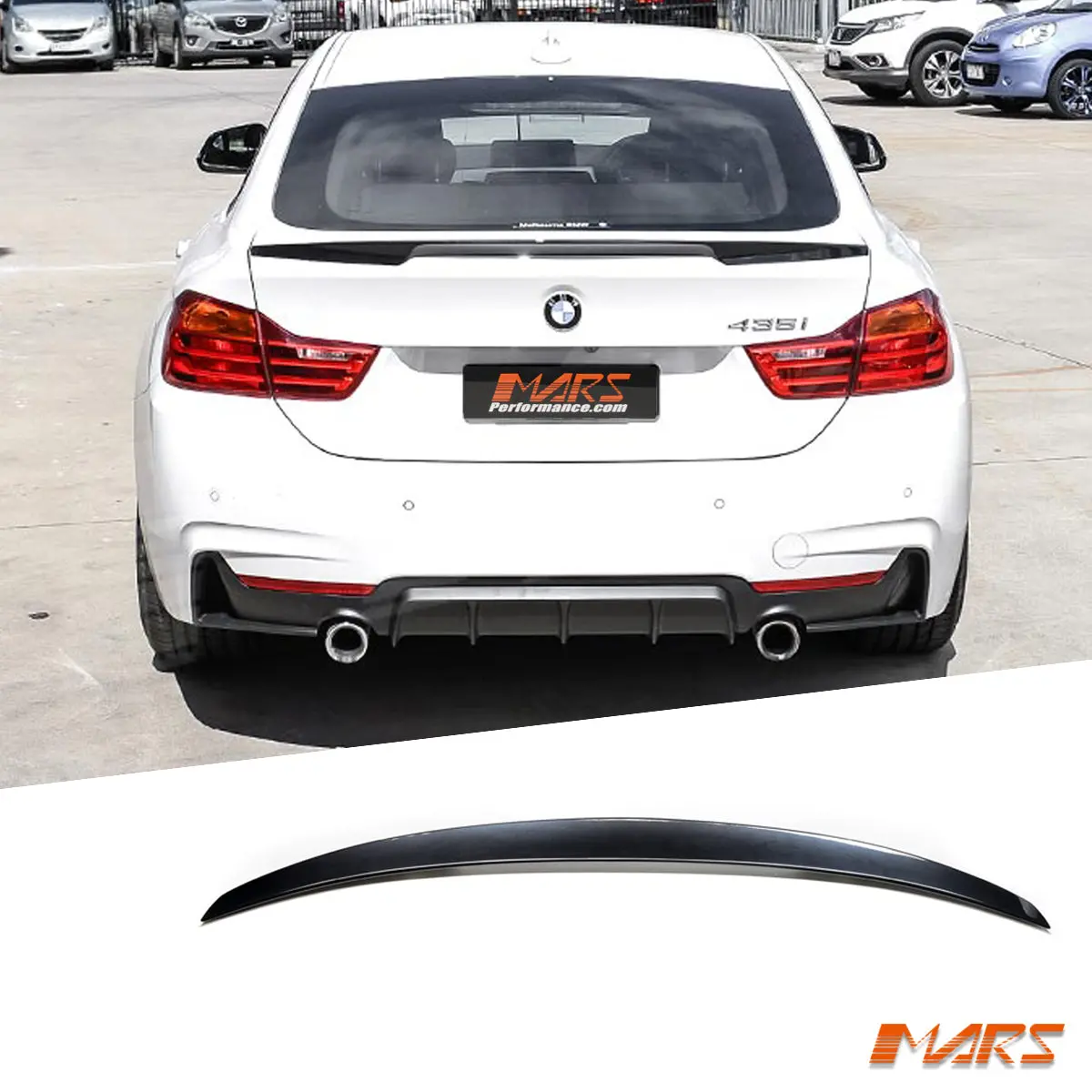 Gloss Black M Performance Style Abs Plastic Rear Trunk Boot Lip Spoiler Bodykit For Bmw 4 Series F36 4 Doors Grand Coupe 2014-2020 1