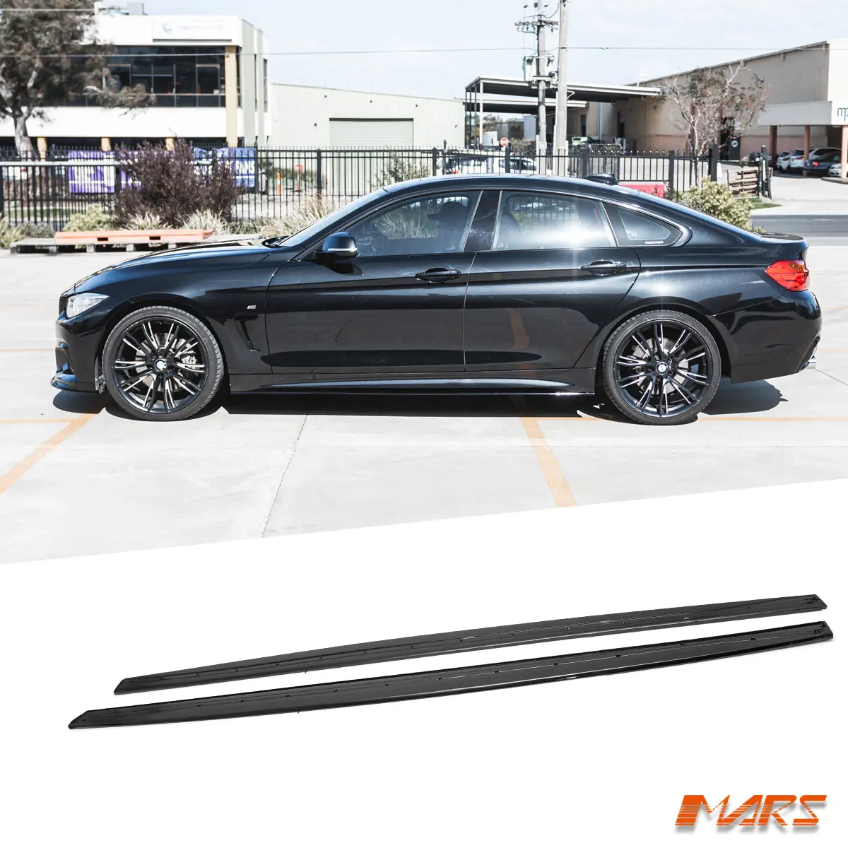 Gloss Black M Tech Sports Style Side Skirts Lip Spoiler Bodykit For Bmw 4-Series F32 Coupe F33 Convertible F36 Sedan 1
