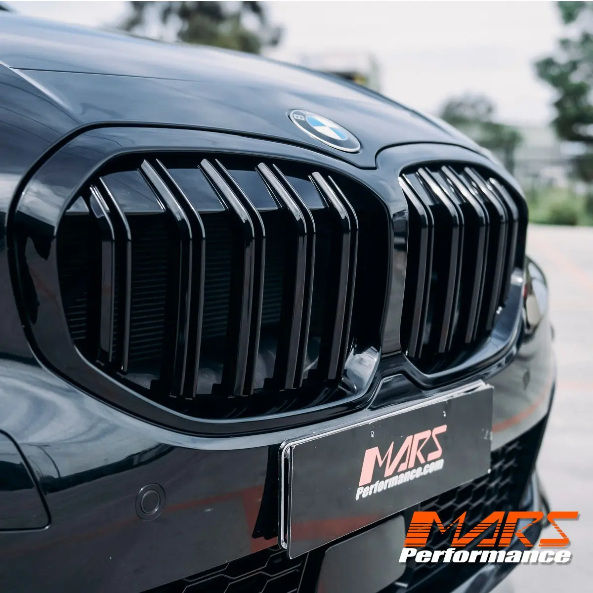 Gloss Black M Style Front Bumper Bar Kidney Grille Grill Bodykit For Bmw 1 Series F40 2019-2024 1