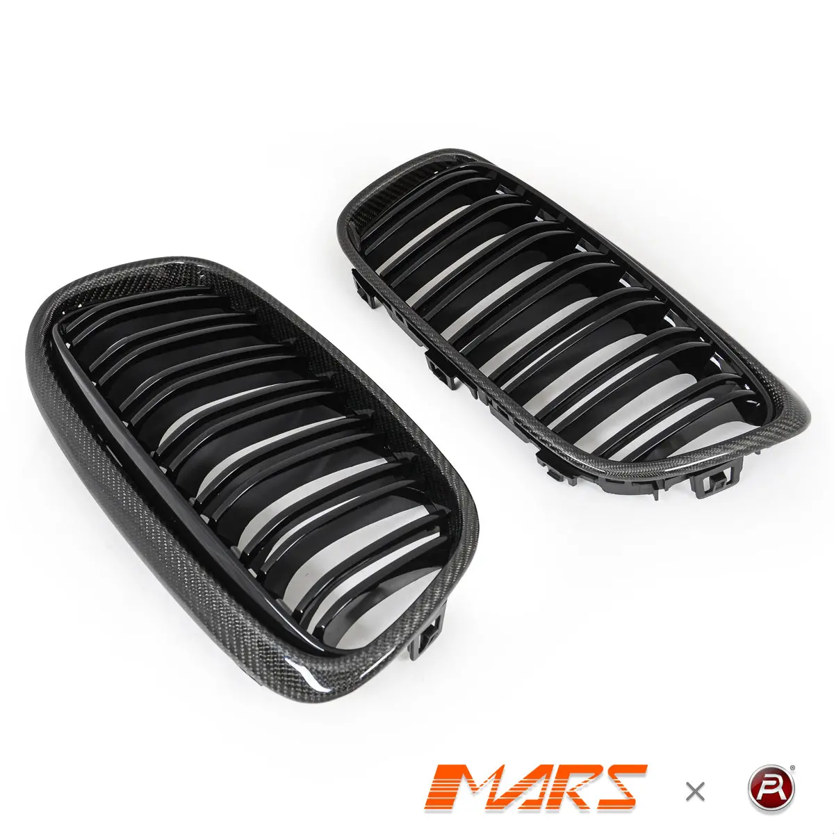 Carbon Fibre M Style Front Bumper Bar Kidney Grille Grill Bodykit For Bmw 2 Series F45 Active Tourer 1
