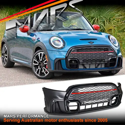 Jcw Style Front Bumper Bar Bodykit With Grille For Mini Cooper F56 F55 Hatch F57 Convertible 2020-2023 1