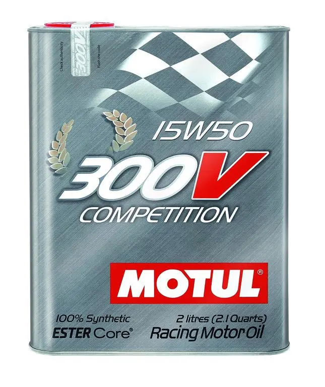Motul Synthetic-Ester Racing Oil 300V Competition 15W50 103138 6-Liters 1