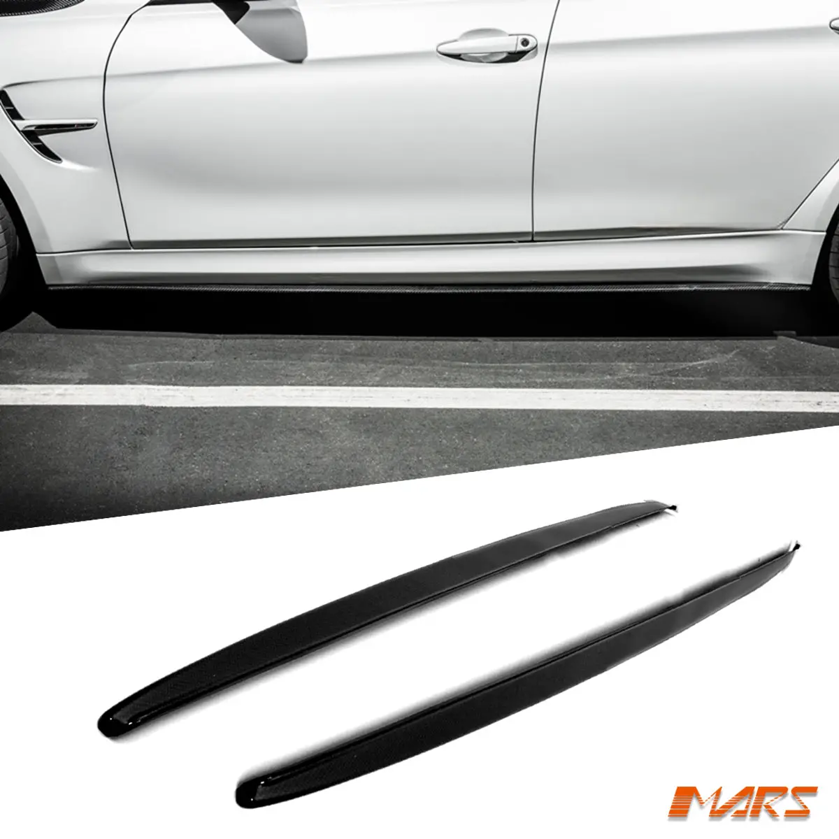 Future Design Lower Carbon Fibre Side Skirts Lip Spoiler Bodykit For Bmw 3-Series F30 F31 & F80 M3 2012-2018 1