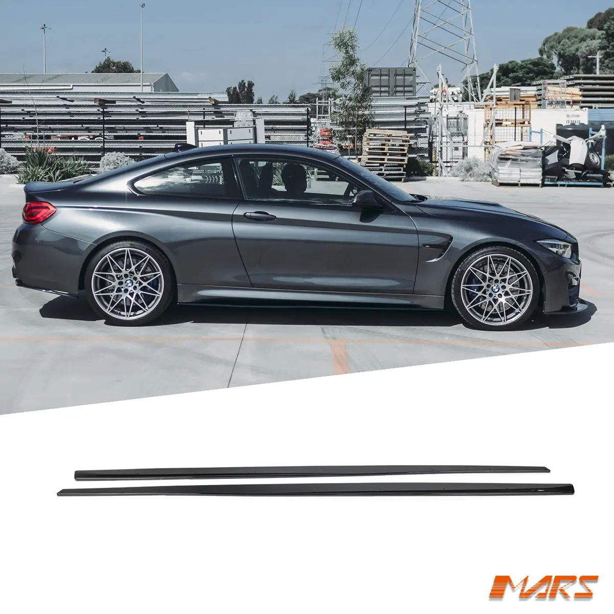 M Sport Performance Style Gloss Black Side Skirts Lip Spoiler Bodykit For Bmw F80 F81 M3 & F82 F83 M4 2014-2020 1