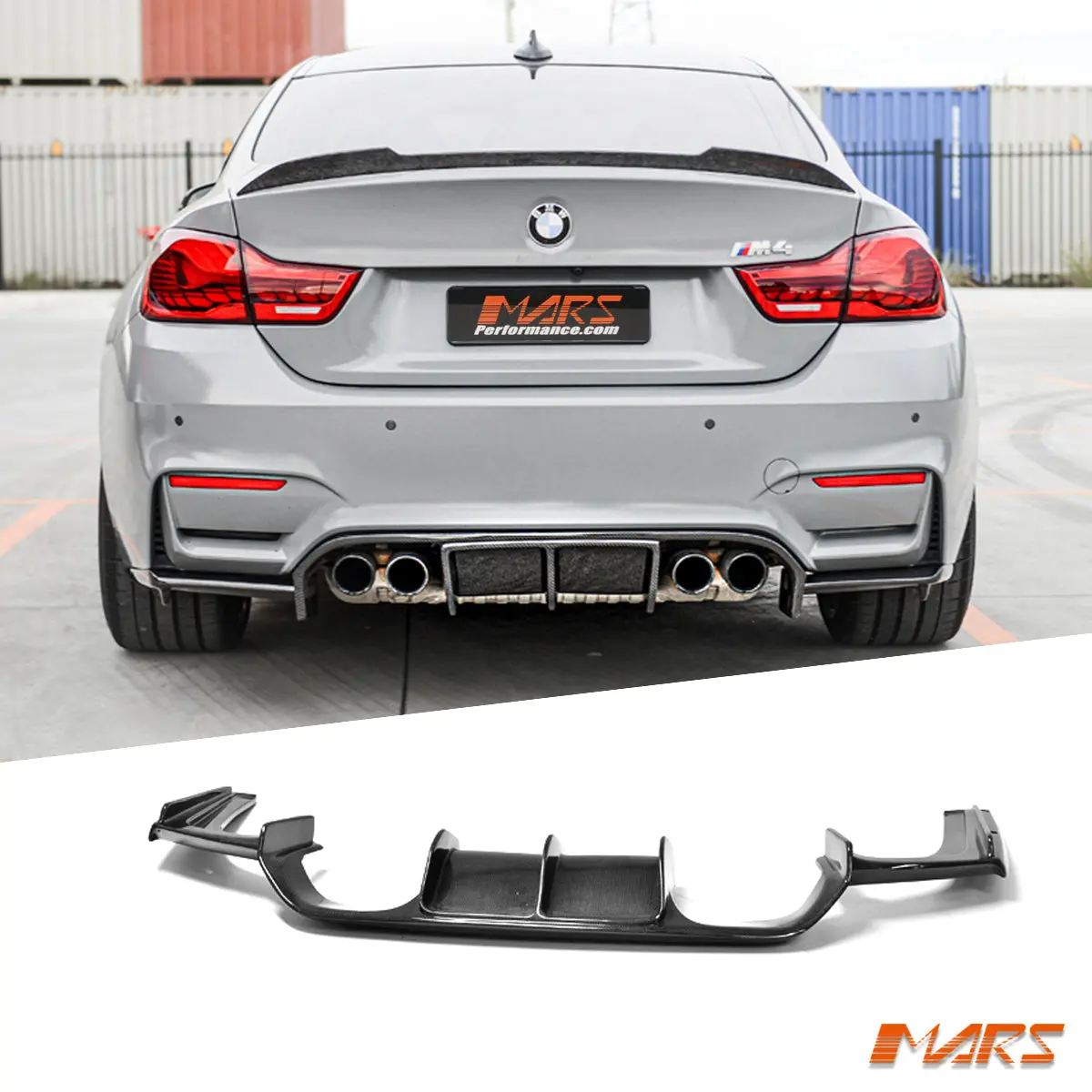 Vorsteiner Style Dry Carbon Rear Bumper Bar Diffuser Bodykit For Bmw F80 M3 & F82 F83 M4 2014-2020 1