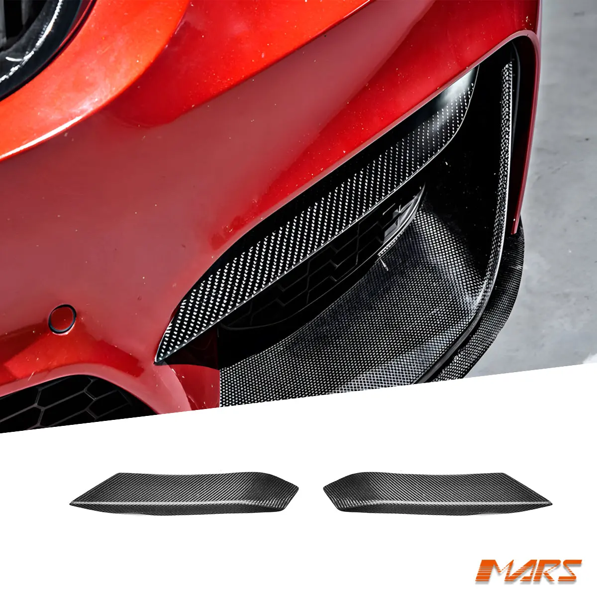 Flokraft Carbon Fibre Front Upper Bumper Bar Lid Covers Bodykit For Bmw F80 M3 & F82 F83 M4 2014-2020 1