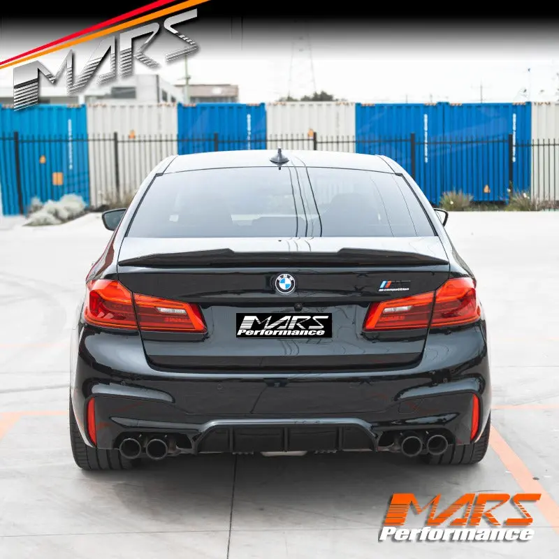 Psm Style Carbon Fibre Rear Trunk Lip Spoiler Wing Bodykit For Bmw 5-Series G30 Sedan & F90 M5 2017-2023 1