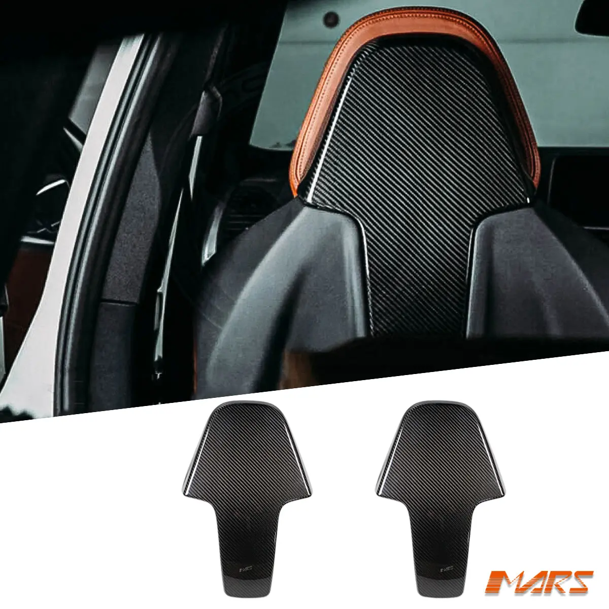 Flokraft Dry Carbon Fibre Front Seat Cover For Bmw M3 G80 G81 M4 G82 X3m F97 X4m F98 M8 F91 F92 F93 1