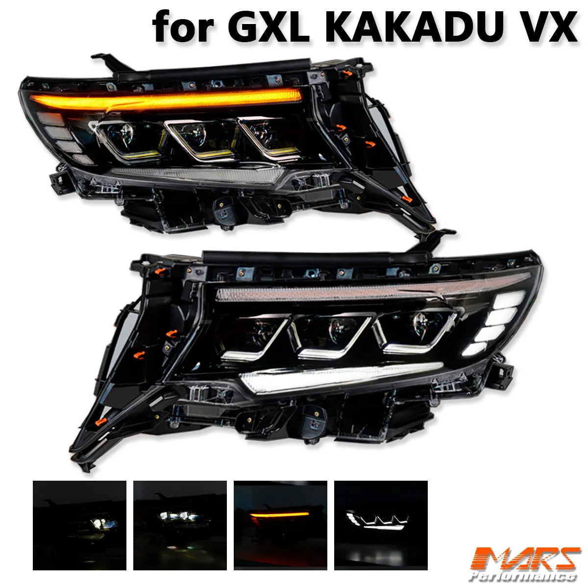 Full Led Drl Head Lights With Sequential Indicator For Toyota Land-Cruiser Prado 150 Series Lc150 Fj150 Gxl Kakadu Vx 2018-2023 1