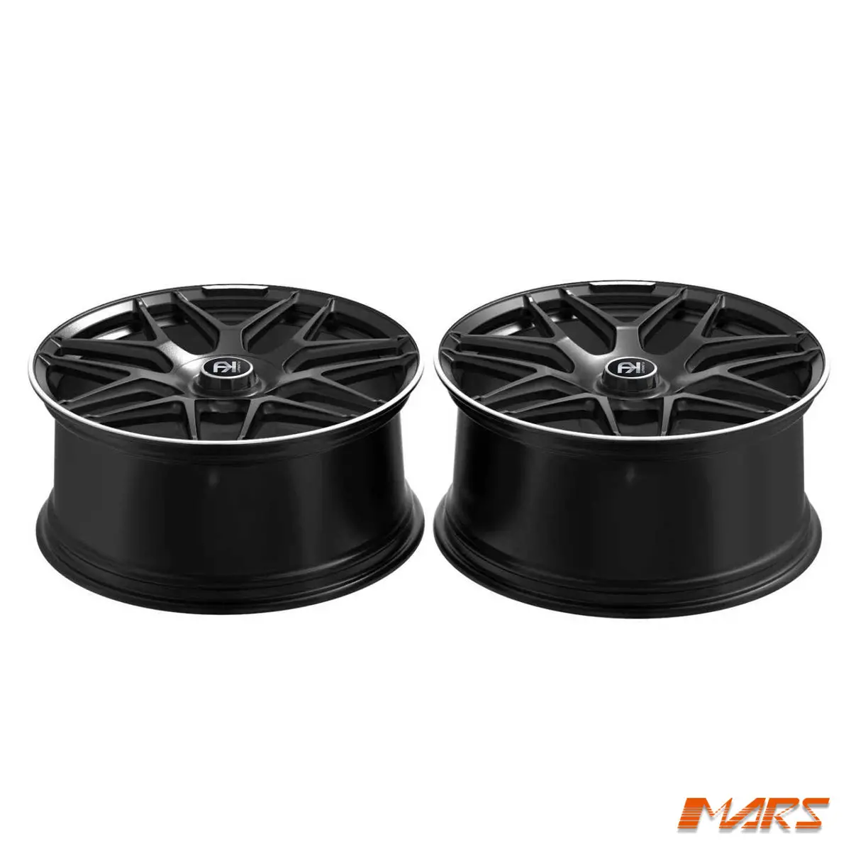 Flokraft Fk-Mb1 21 Inch Matt Black Monoblock Forged Stag Wheels Rims For Mercedes-Benz Glc-Class & Glc43 Glc63 Amg 2