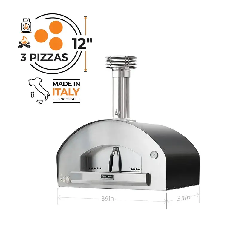 Fontana Mangiafuoco Hybrid Gas & Wood Oven - New Gen Mangiafuoco 1
