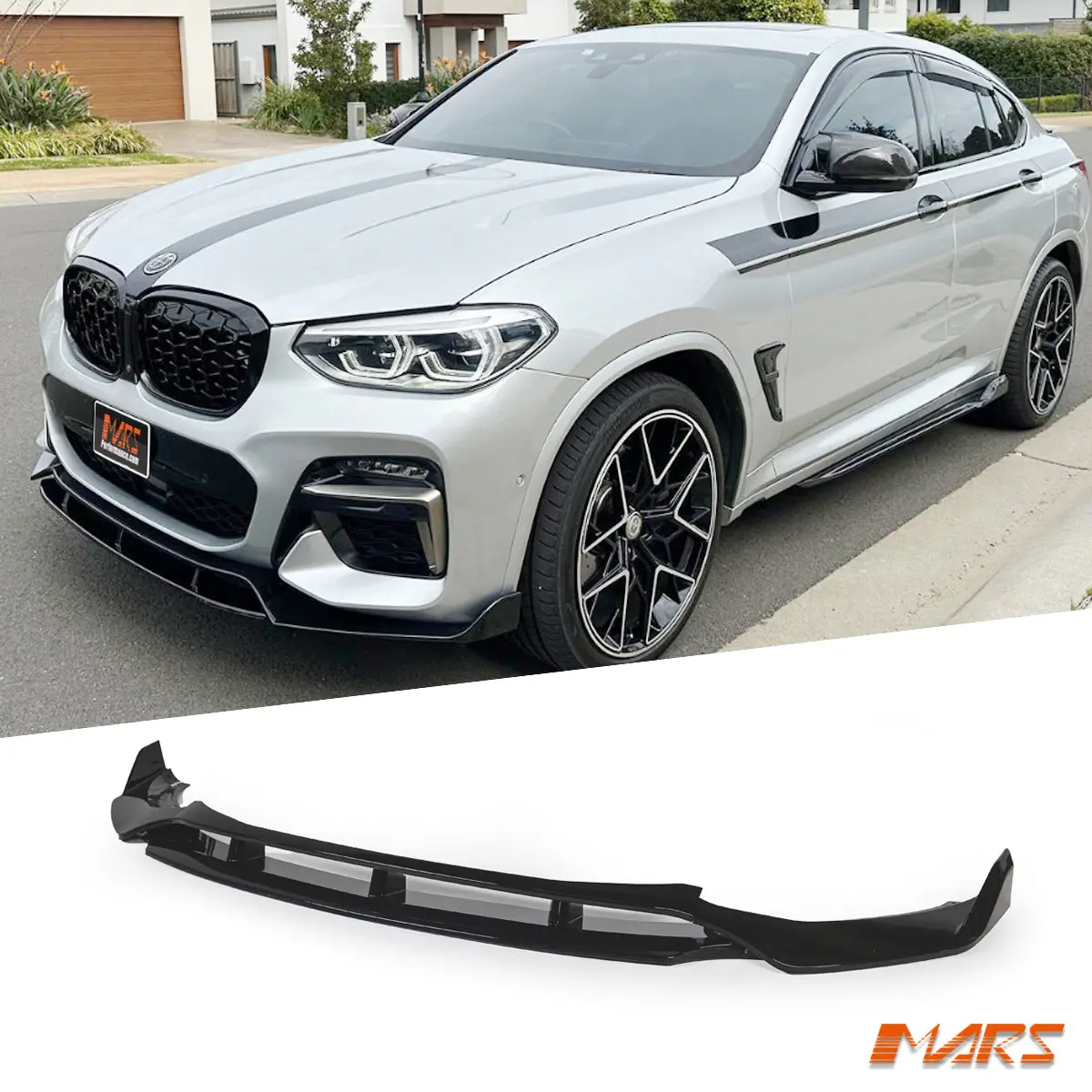 Gloss Black Aero Performance Front Bumper Bar Lower Lip Spoiler Bodykit For Bmw X3 G01 X4 G02 M Sport Pre Lci 2017-2021 1