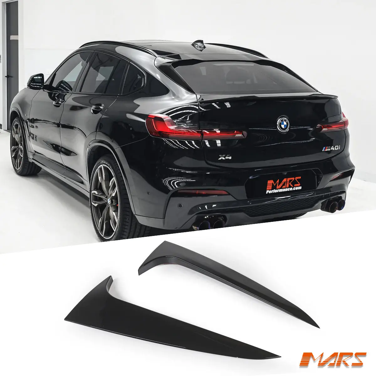 Gloss Black Rear Window Lip Spoiler Blades Bodykit For Bmw G02 X4 & F98 X4m 2018-2025 1