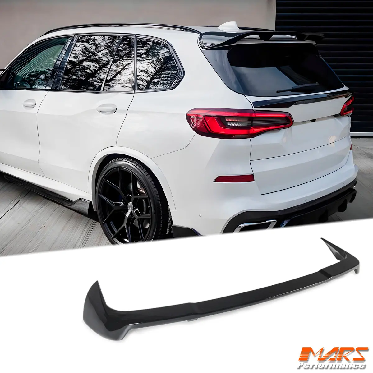 Gloss Black Aero Performance Rear Roof Spoiler Bodykit For Bmw X5 G05 2018-2025 1